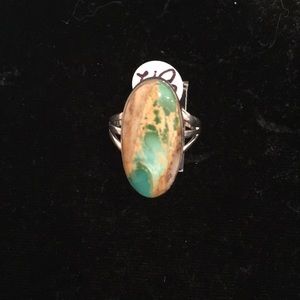 Sterling Silver Boulder Turquoise Ring